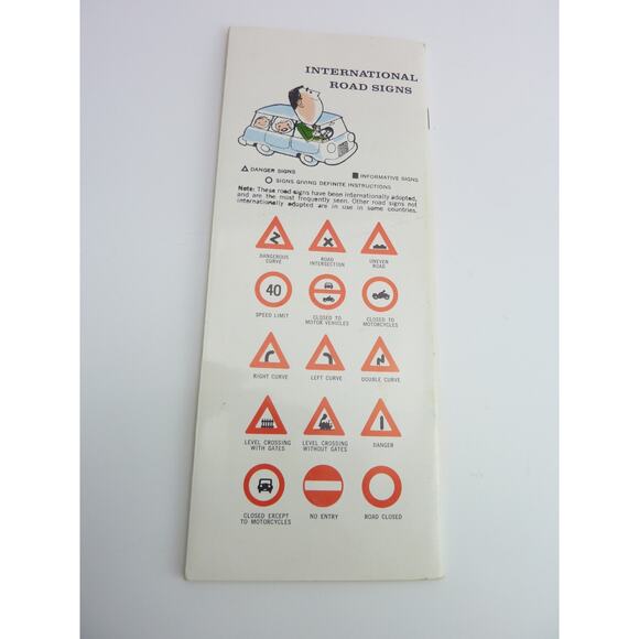 Vintage Caltex Driving Abroad Facts Pamphlet 1963 Souvenir Driving Travel - Picture 5 of 5